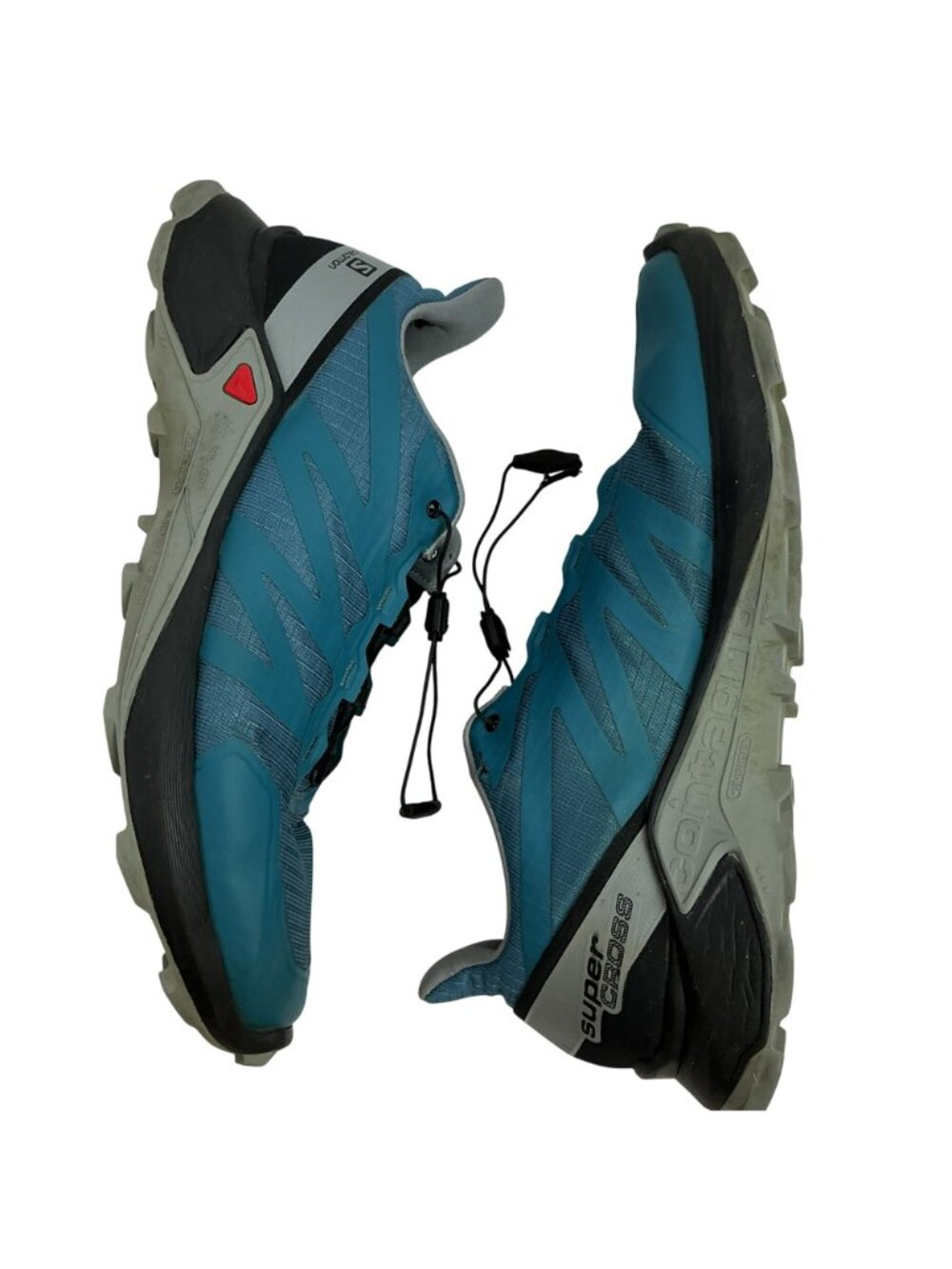 Salomon Super Cross Contagrip Trail Running Shoes Mens 12 Blue - Picture 6 of 16